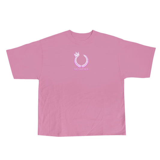 Octavius Motto T-Shirt Pink/White