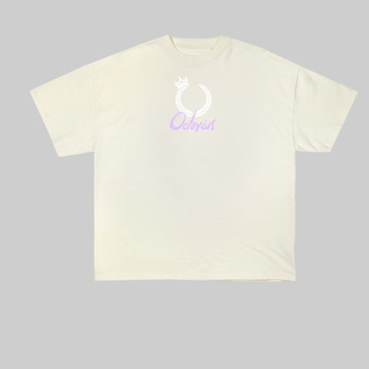 Octavius Motto T-Shirt Cream/Lavender/White/Black