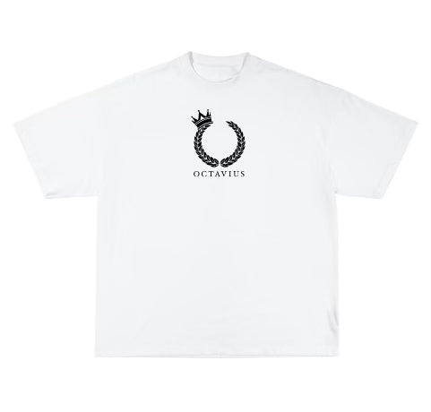 Octavius Motto T-Shirt White/Black