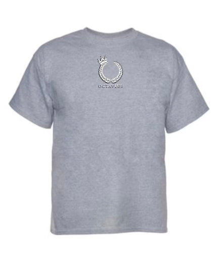 Octavius Motto T-Shirt Grey/White/Black