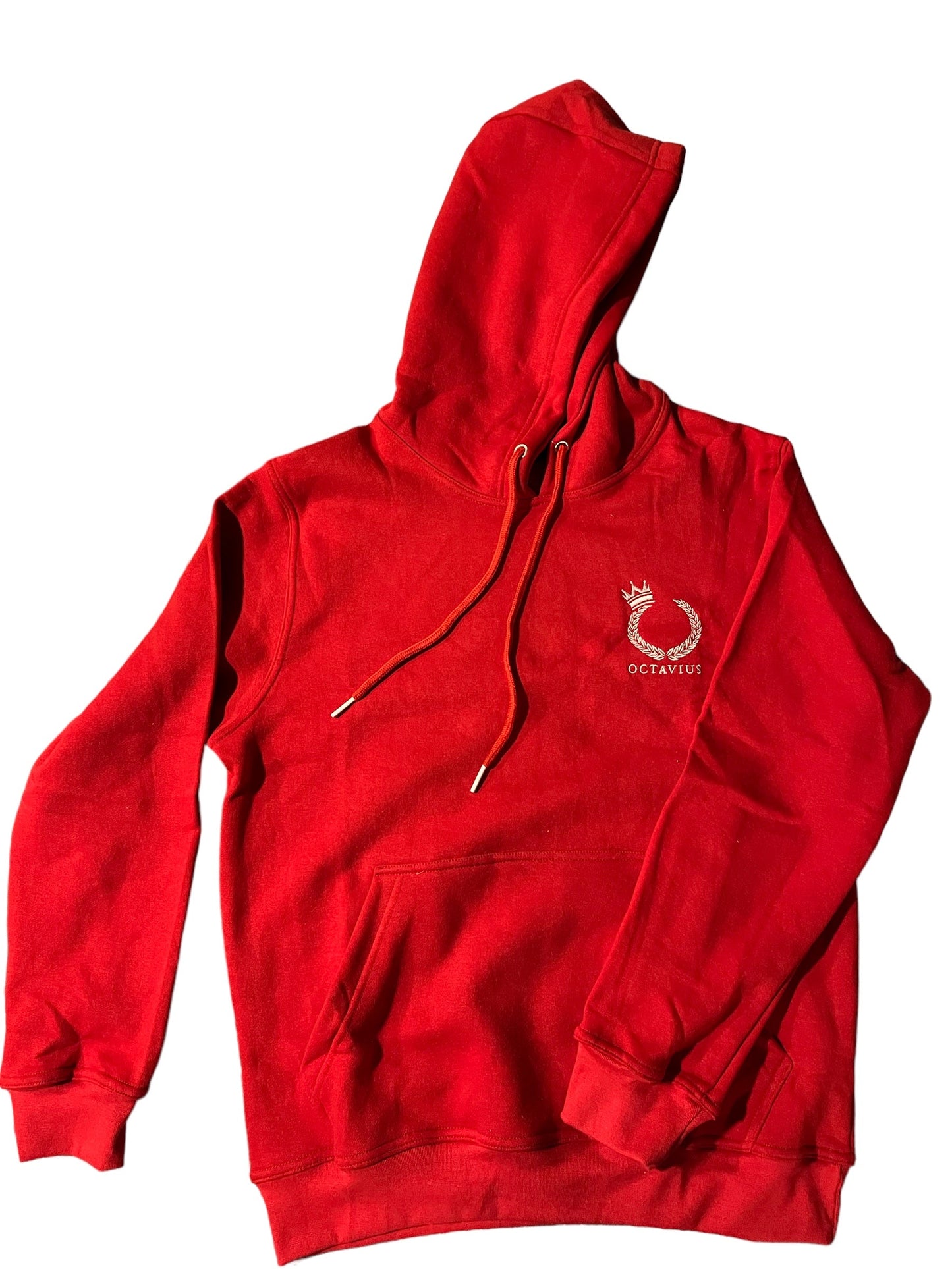 OCTAVIUS Logo Hoodie - Red/White