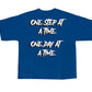 Octavius Motto T-Shirt Blue/White