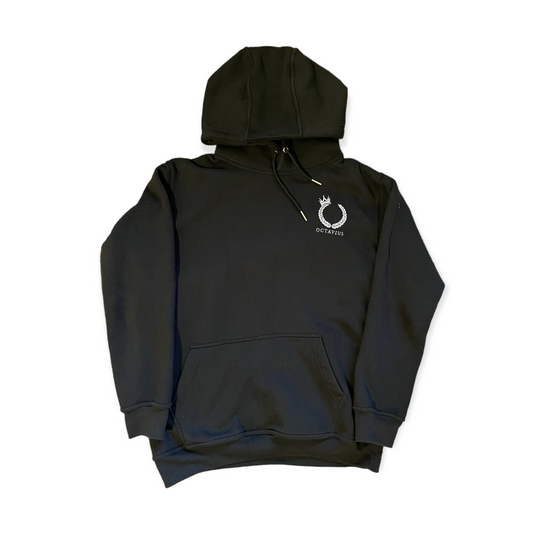 OCTAVIUS Logo Hoodie - Black/White